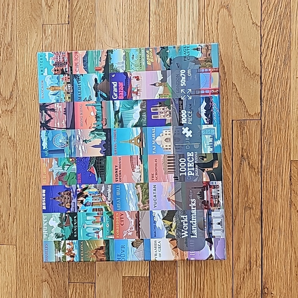 Like new world landmarks puzzle 1000 piece